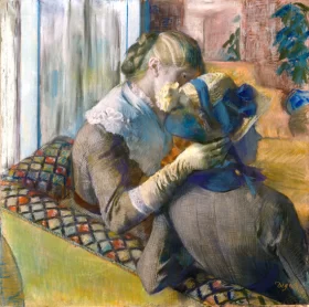 At the Milliners 1881 by Edgar Degas