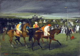 At the Races the Start by Edgar Degas
