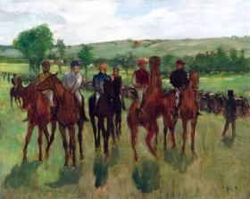 The Riders 1885 by Edgar Degas