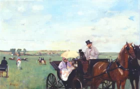 At the Races in the Countryside 1869 by Edgar Degas