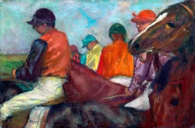The Jockey 1882 by Edgar Degas