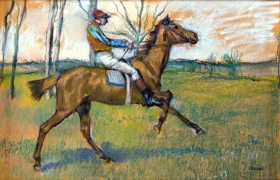 The Jockey 1889 by Edgar Degas