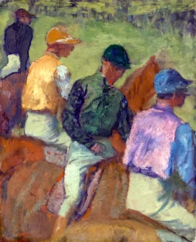Four Jockey 1889 by Edgar Degas
