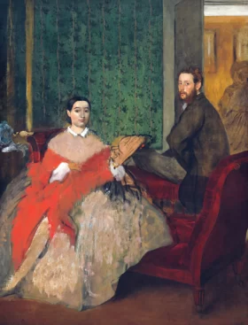 Edmondo and Thérèse Morbilli 1865 by Edgar Degas Edmondo and Thérèse Morbilli 1865 by Edgar Degas