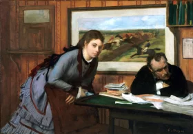 Sulking 1870 by Edgar Degas