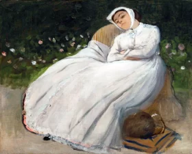 Femme Assise Dans Un Jardin by Edgar Degas Femme Assise Dans Un Jardin by Edgar Degas