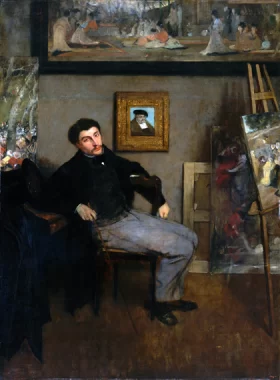 Portrait of James Tissot by Edgar Degas Portrait of James Tissot by Edgar Degas