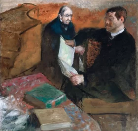Pagan and Degas' Father 1895 by Edgar Degas Pagan and Degas' Father 1895 by Edgar Degas