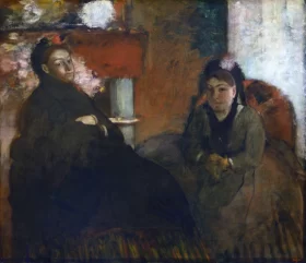 Portrait of Mme. Lisle and Mme Loubens by Edgar Degas Portrait of Mme. Lisle and Mme Loubens by Edgar Degas