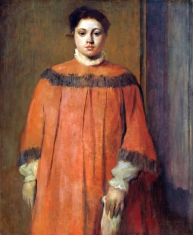 Girl in Red 1866 by Edgar Degas Girl in Red 1866 by Edgar Degas