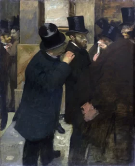 Portraits at the Stock Exchange by Edgar Degas