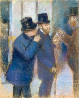 Portraits at the Stock Exchange by Edgar Degas