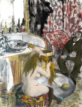 Femme Nue Se Coiffant by Edgar Degas Femme Nue Se Coiffant by Edgar Degas