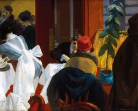 New York Restaurant by Edward Hopper New York Restaurant by Edward Hopper