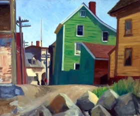 Italian Quarter, Gloucester 1912 by Edward Hopper