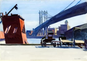 Manhattan Bridge by Edward Hopper Manhattan Bridge by Edward Hopper