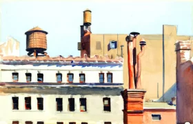 Rooftops 1926 by Edward Hopper Rooftops 1926 by Edward Hopper