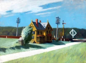 Railroad Crossing by Edward Hopper