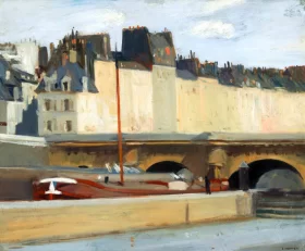 Écluse De La Monnaie 1909 by Edward Hopper Écluse De La Monnaie 1909 by Edward Hopper