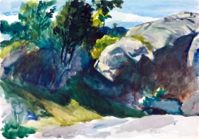 Landscape- Hills and Trees 1926 by Edward Hopper