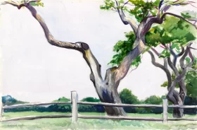 Apple Trees 1923 by Edward Hopper Apple Trees 1923 by Edward Hopper