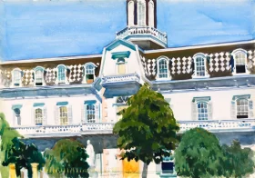 Saint Michael's College, Santa Fe 1925 by Edward Hopper