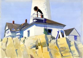 Rocky Pedestal 1927 by Edward Hopper