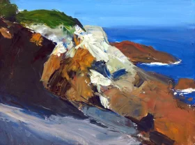 Sea and Rocky Shore by Edward Hopper