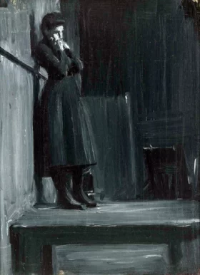 Young Woman in a Studio by Edward Hopper Young Woman in a Studio by Edward Hopper