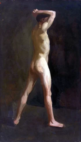 Male Nude with Raised Arms by Edward Hopper Male Nude with Raised Arms by Edward Hopper
