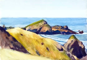 Rocky Shore 1930 by Edward Hopper Rocky Shore 1930 by Edward Hopper