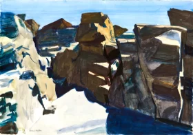 Rocks 1926 by Edward Hopper Rocks 1926 by Edward Hopper