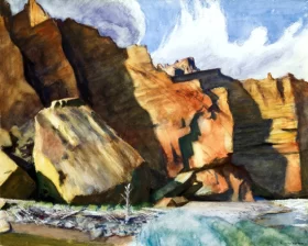 Shoshone Cliffs, Wyoming by Edward Hopper Shoshone Cliffs, Wyoming by Edward Hopper