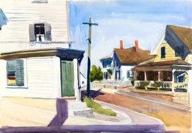 Street Corner by Edward Hopper