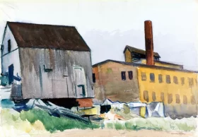 Factory and Shed 1929 by Edward Hopper