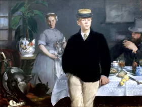 Luncheon in the Studio 1868 by Edouard Manet Luncheon in the Studio 1868 by Edouard Manet