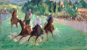 At the Races 1865 by Edouard Manet At the Races 1865 by Edouard Manet