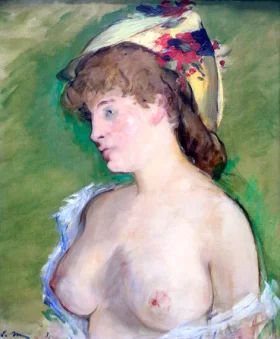 Blonde Woman with Bare Breasts 1872 by Edouard Manet Blonde Woman with Bare Breasts 1872 by Edouard Manet