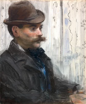 The Drinker (Alphonse Maureau) by Edouard Manet