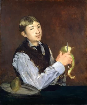 Young Boy Peeling a Pear by Edouard Manet