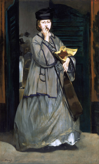 Street Singer 1862 by Edouard Manet, oil painting reproduction on canvas Street Singer 1862 by Edouard Manet