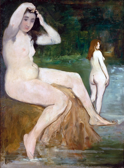 Bathers on the Seine by Edouard Manet, oil painting reproduction on canvas Bathers on the Seine by Edouard Manet