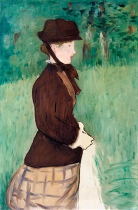 Young Woman in a Garden 1879 by Edouard Manet