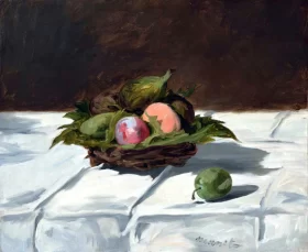Basket of Fruit 1864 by Edouard Manet