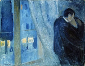 Kiss By The Window by Edvard Munch