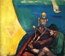Death At The Helm by Edvard Munch Death At The Helm by Edvard Munch