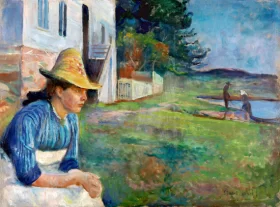 Evening by Edvard Munch Evening by Edvard Munch
