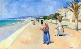 Morning On The Promenade Des Anglais by Edvard Munch Morning On The Promenade Des Anglais by Edvard Munch