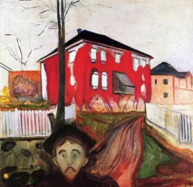 Red Virginia Creeper by Edvard Munch