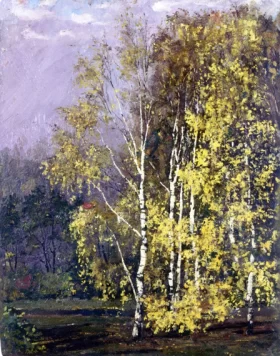 Birch Trees In The Autumn by Edvard Munch